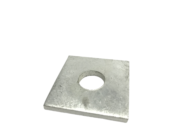 Arruela Quadrada 50x50x5mm Furo 18mm
